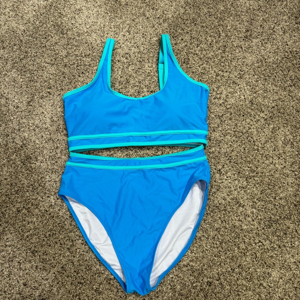 Blue swimsuit set